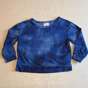 Baby GAP Baby Girls Blue Tie Dye Softspun
Crossback Top Size 18-24 months